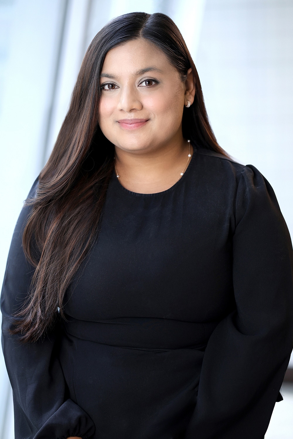 female boss posing for a professional headshot