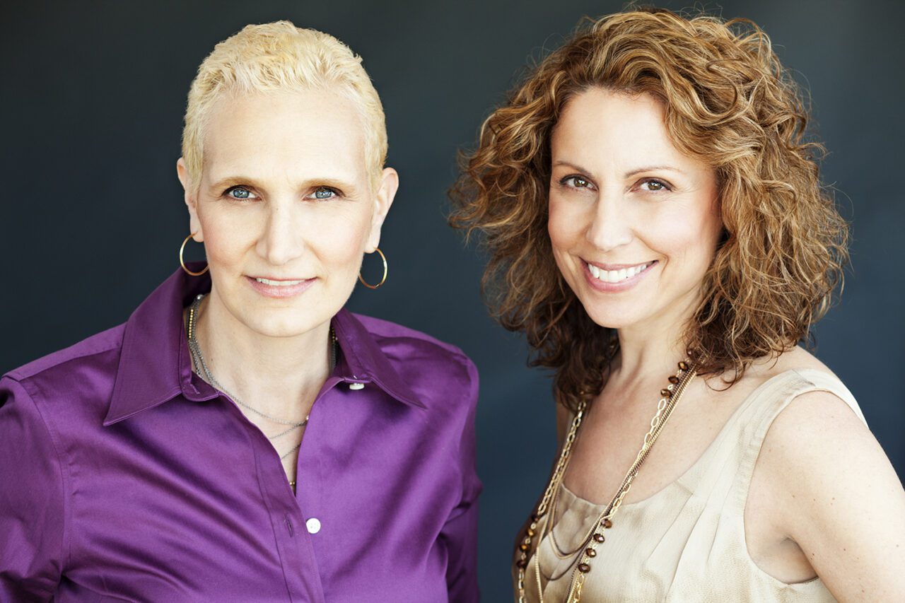 headshot of two women in new york city photographer lev gorn